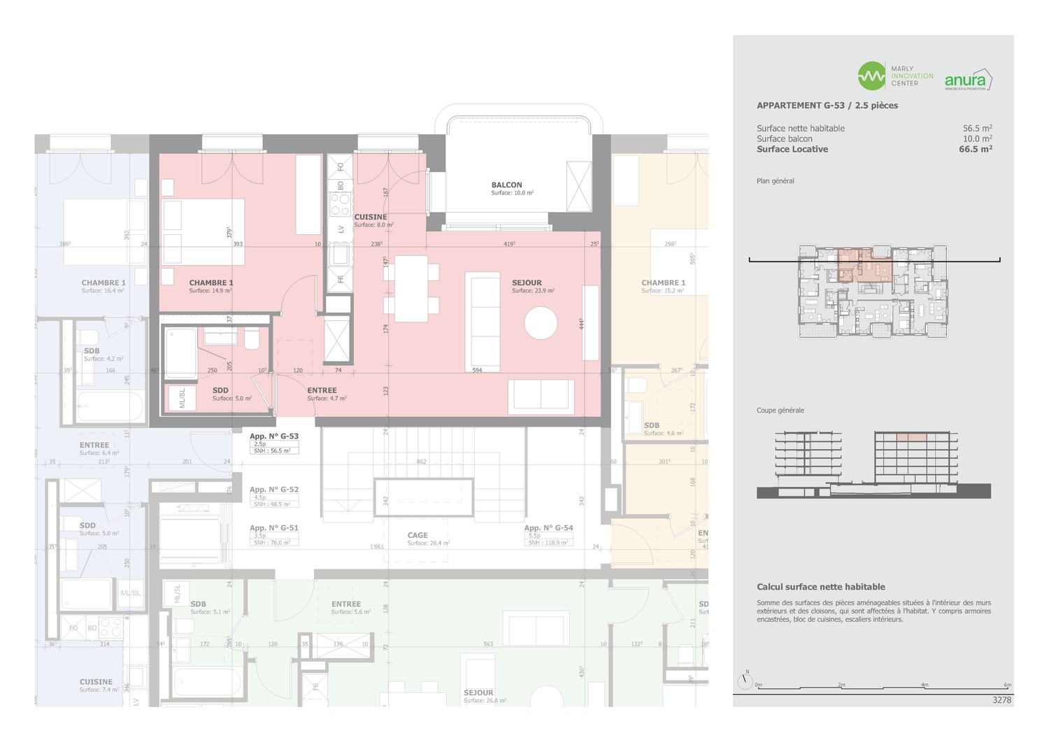2 ½ rooms apartment