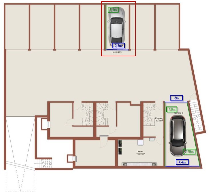14m² underground slot