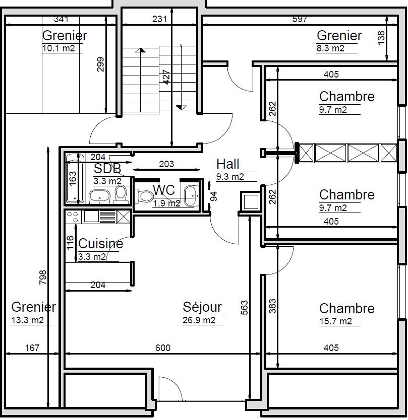 4 ½ rooms apartment
