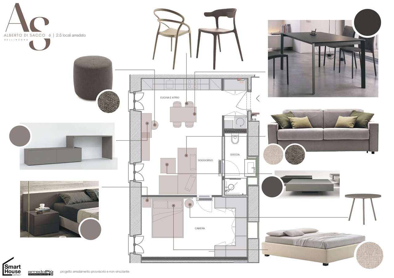 Möblierte 2 ½ Zimmer-Wohnung