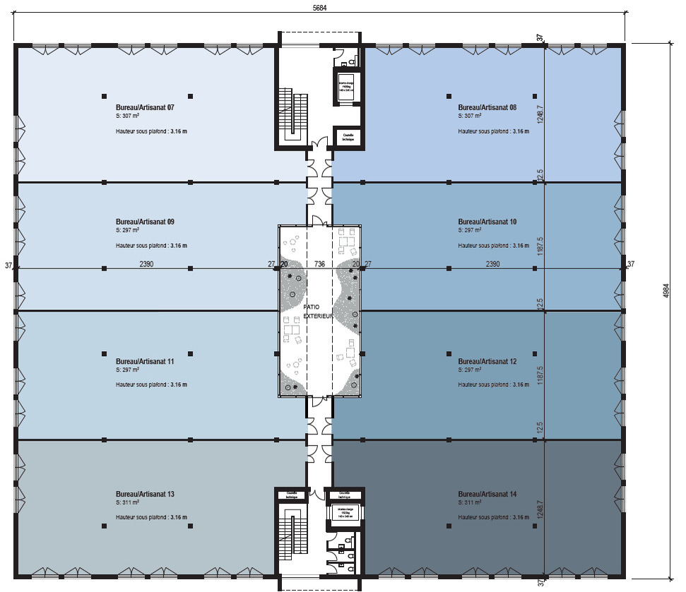 307m² atelier