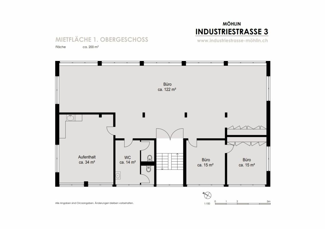 200m² office