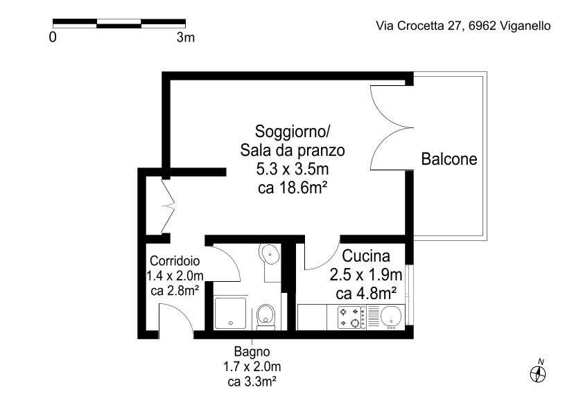 Appartement 1 ½ pièces