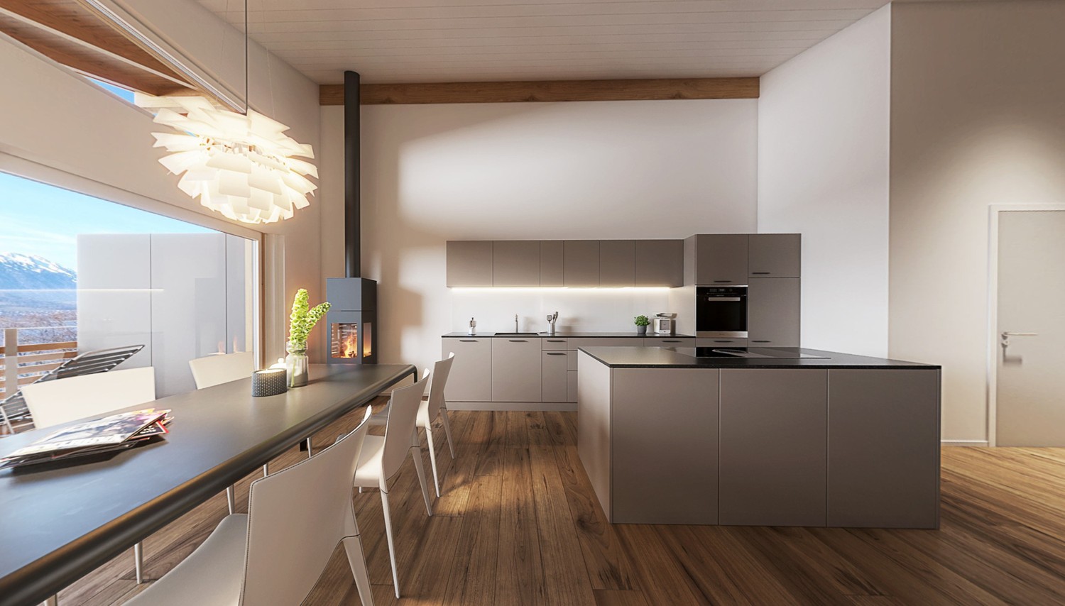 Appartement sous les combles de 4 ½ pièces