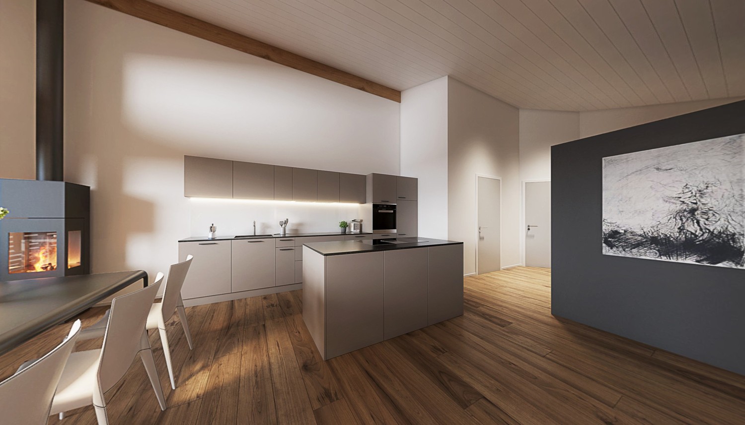 Appartement sous les combles de 4 ½ pièces