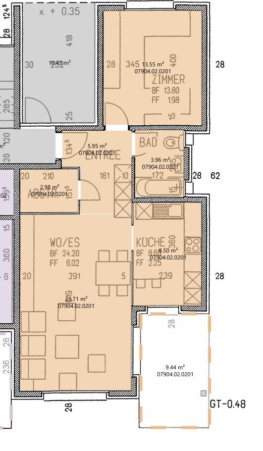 Appartamento di 2 ½ locali
