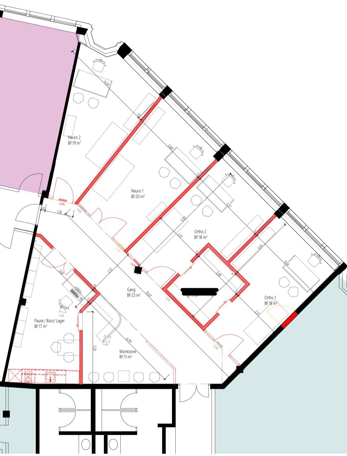 18-20m² commerciale