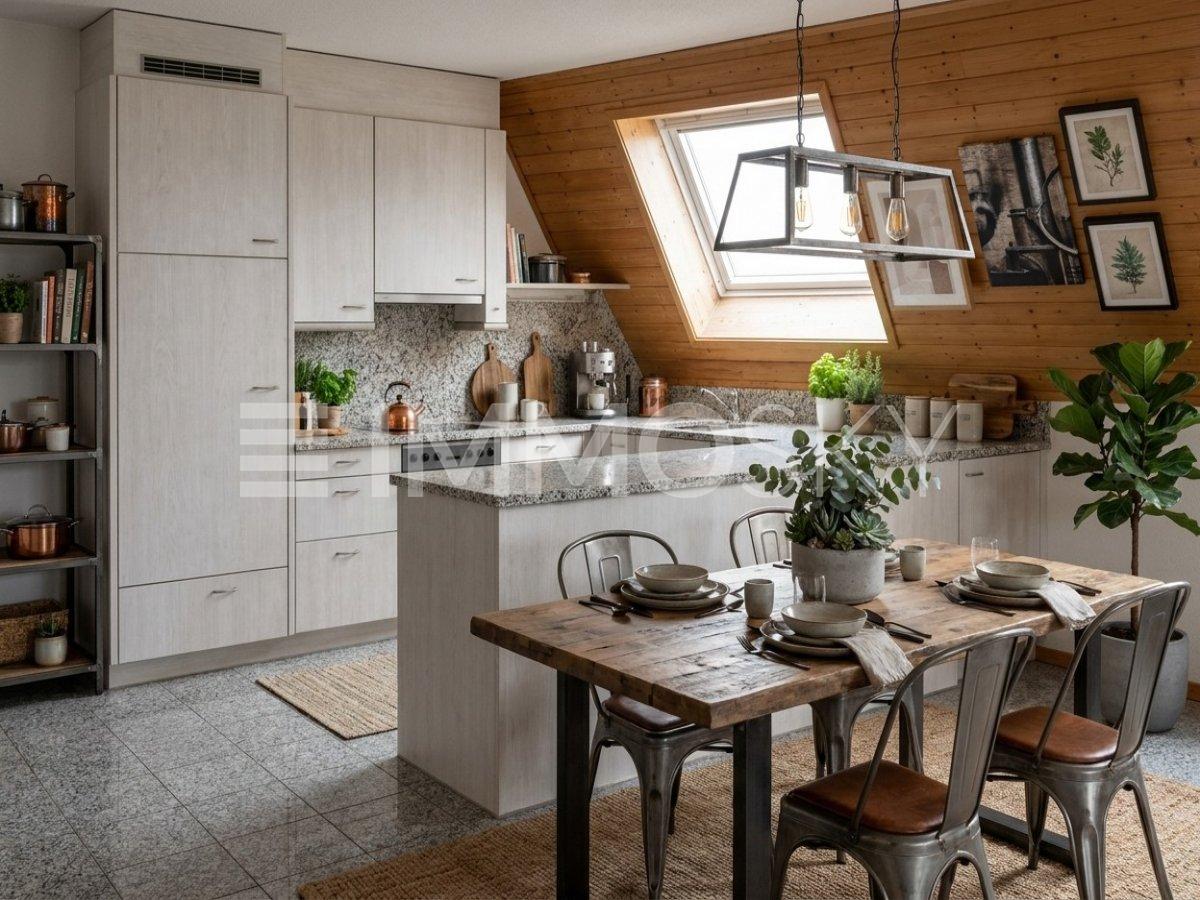 4 rooms roof flat