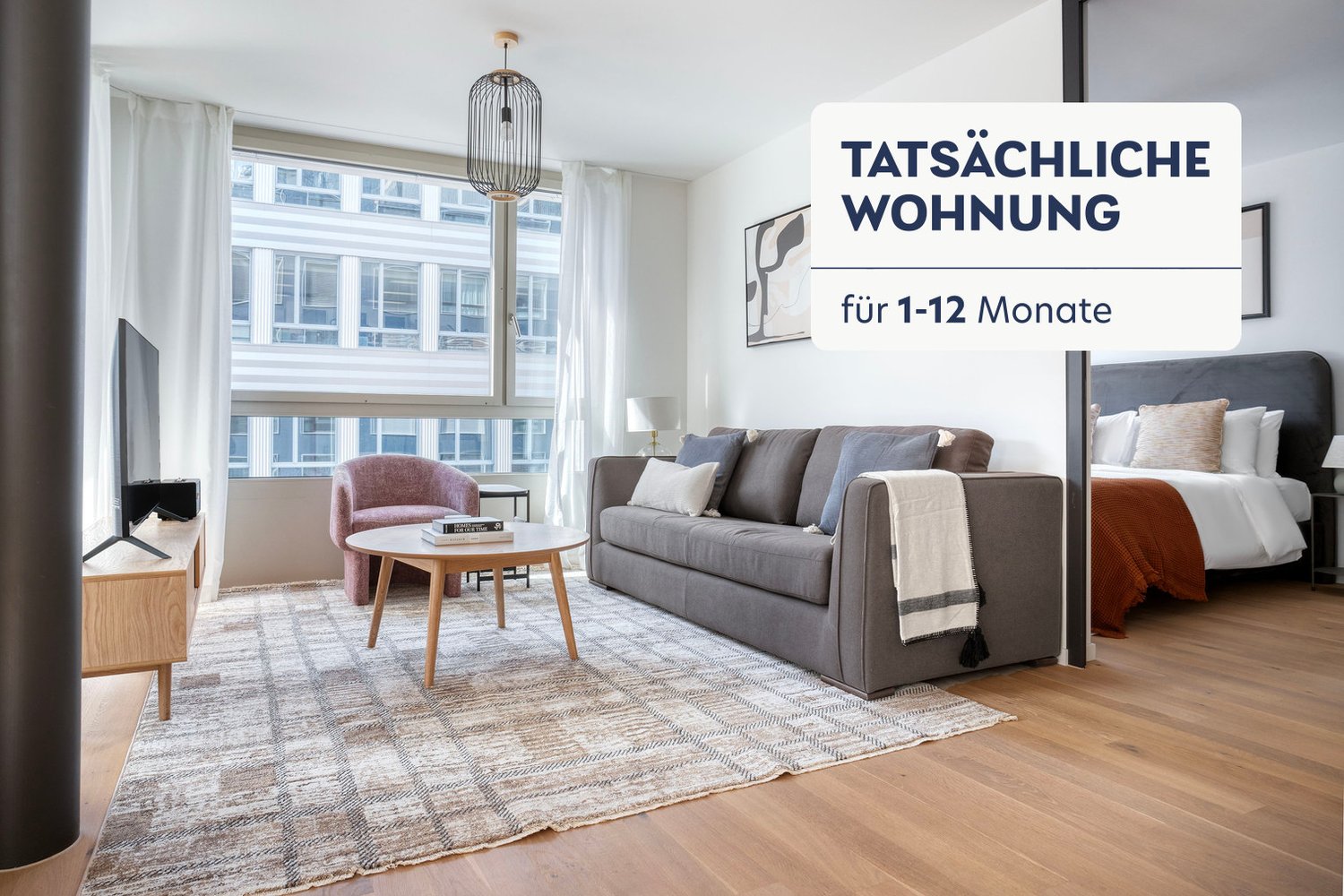 Appartement meublé de 3 ½ pièces