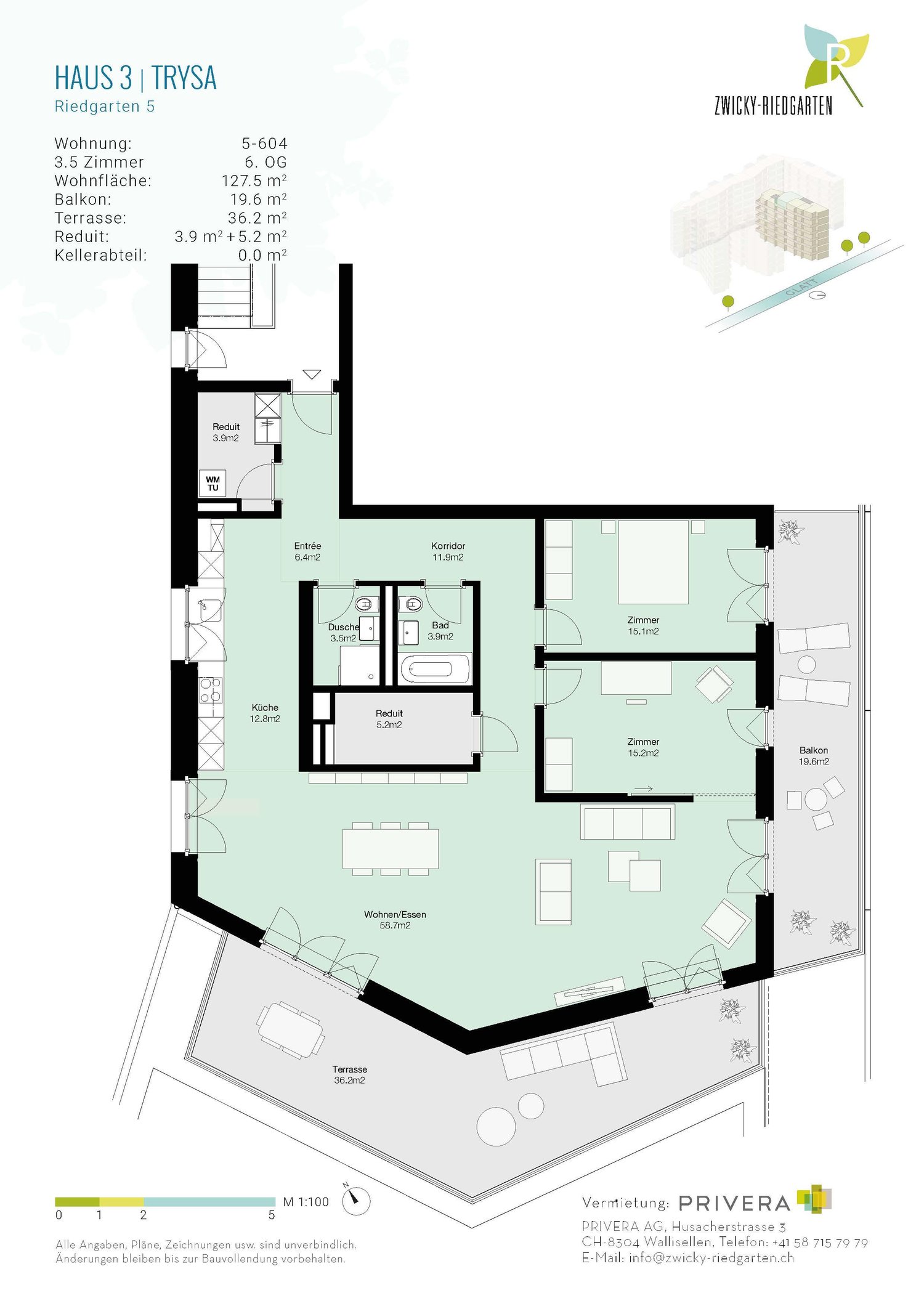Appartamento di 3 ½ locali