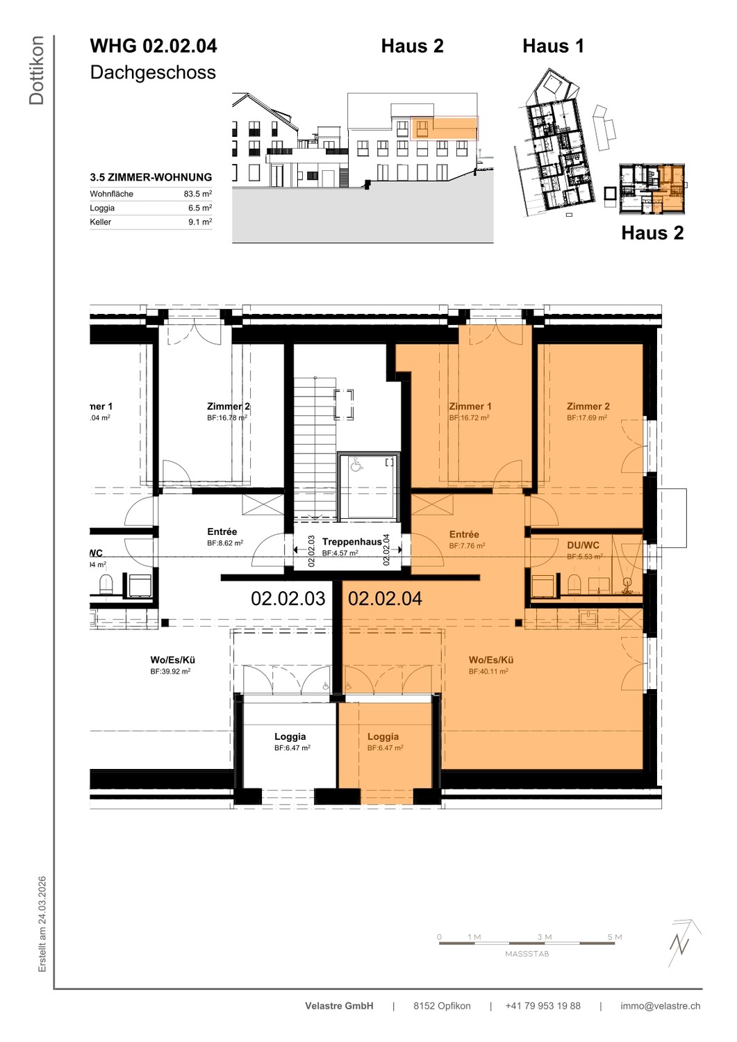 Appartement 3 ½ pièces