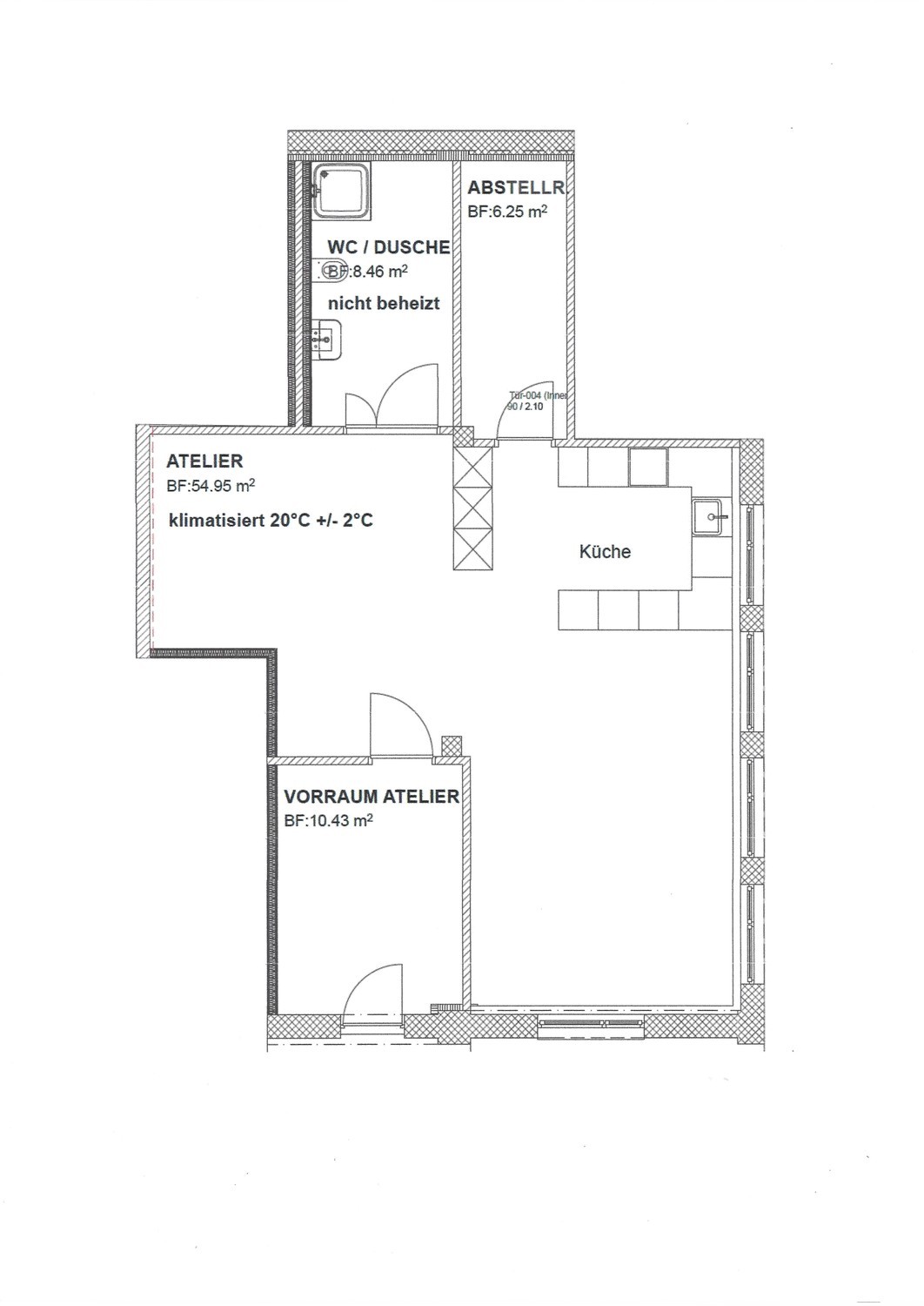 80m² hobby room