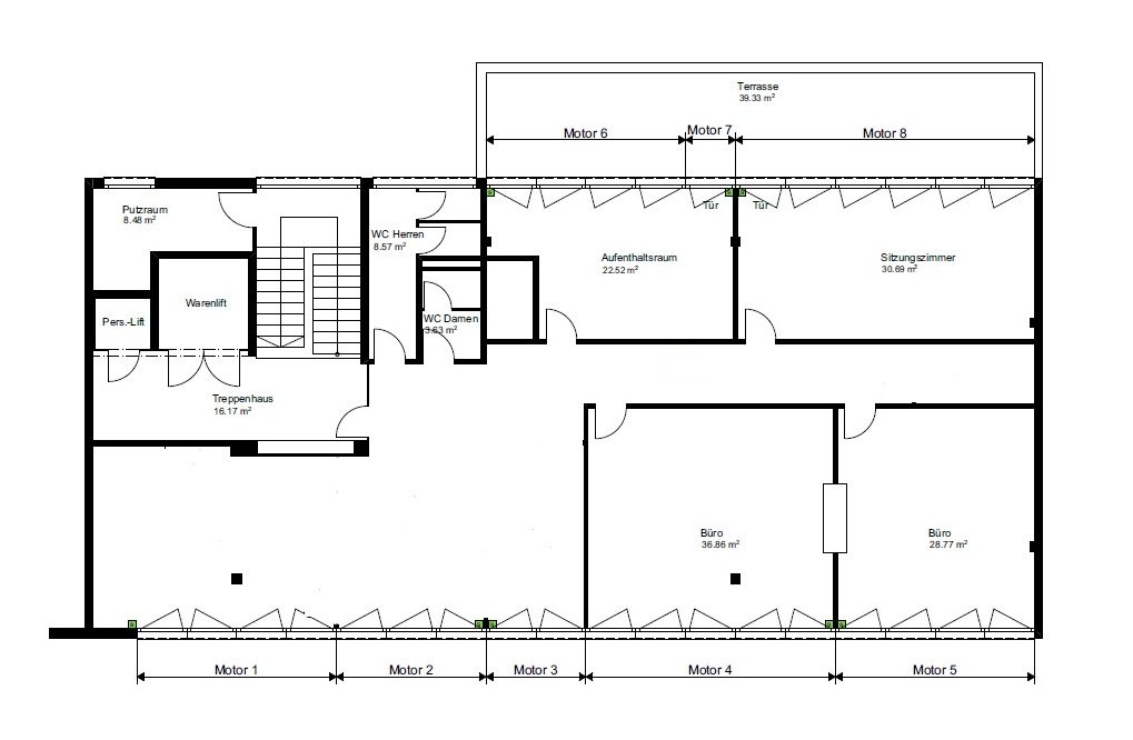 ufficio di 233m²