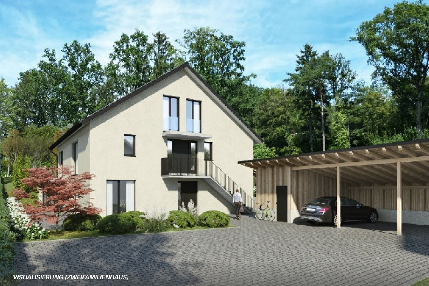 990m² building land