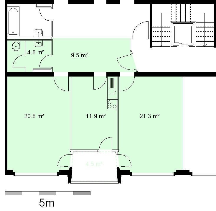 Appartement de 2 pièces