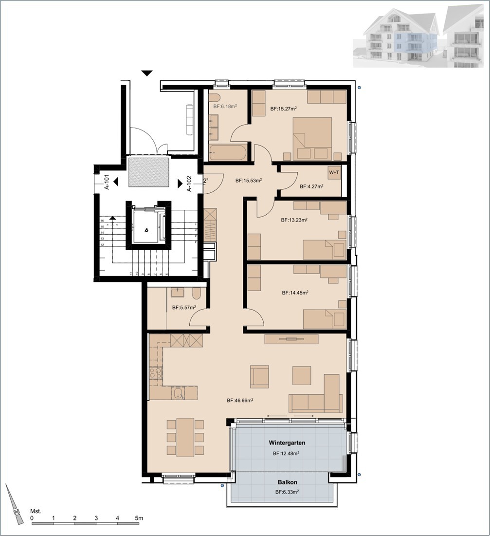 4 ½ rooms apartment