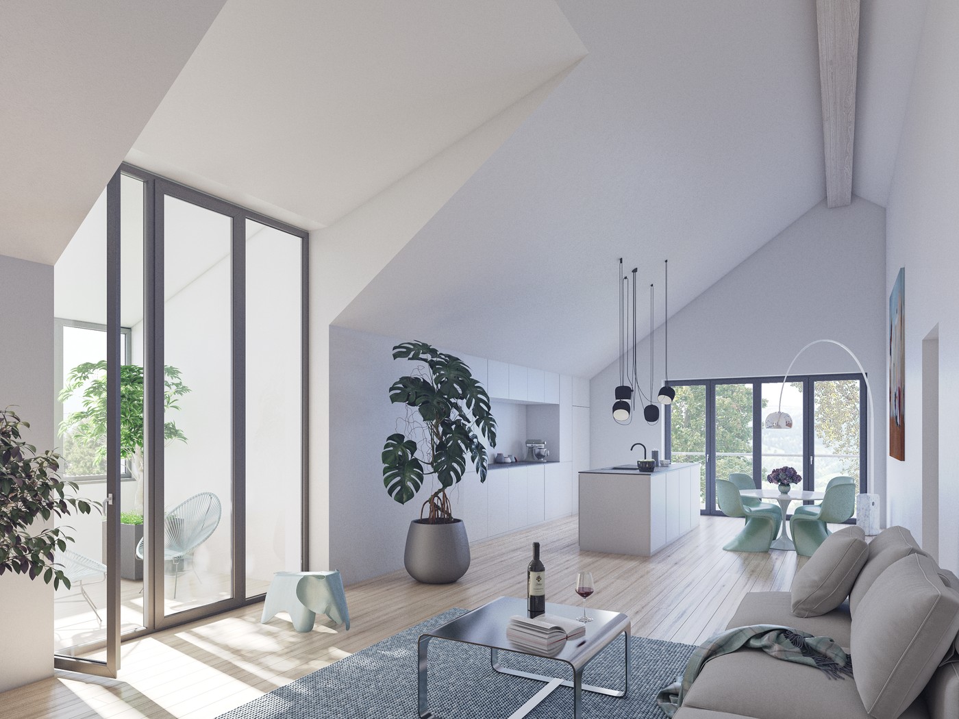 4 ½ pièces appartement au dernier étage