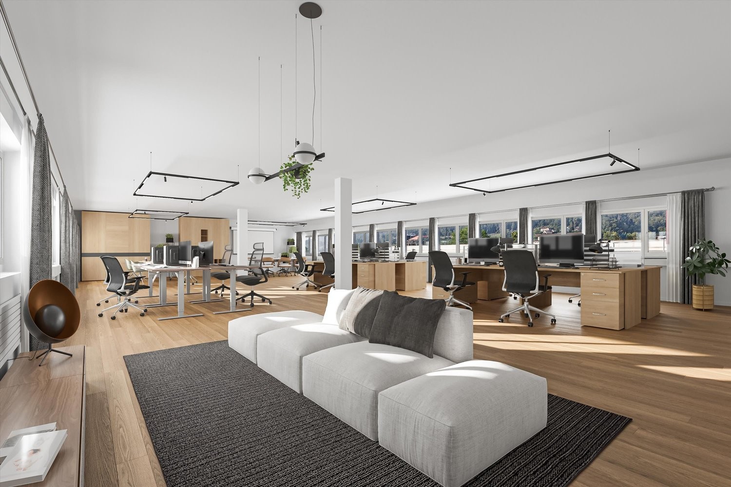 619m² office