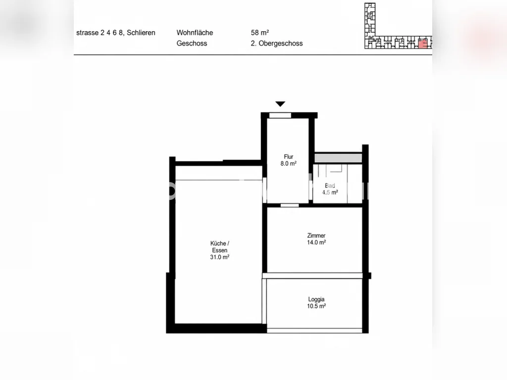 Appartement de 2 ½ pièces