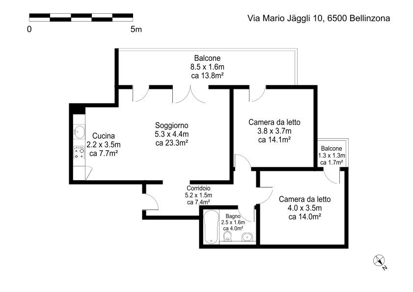 3 ½ Zimmer-Wohnung