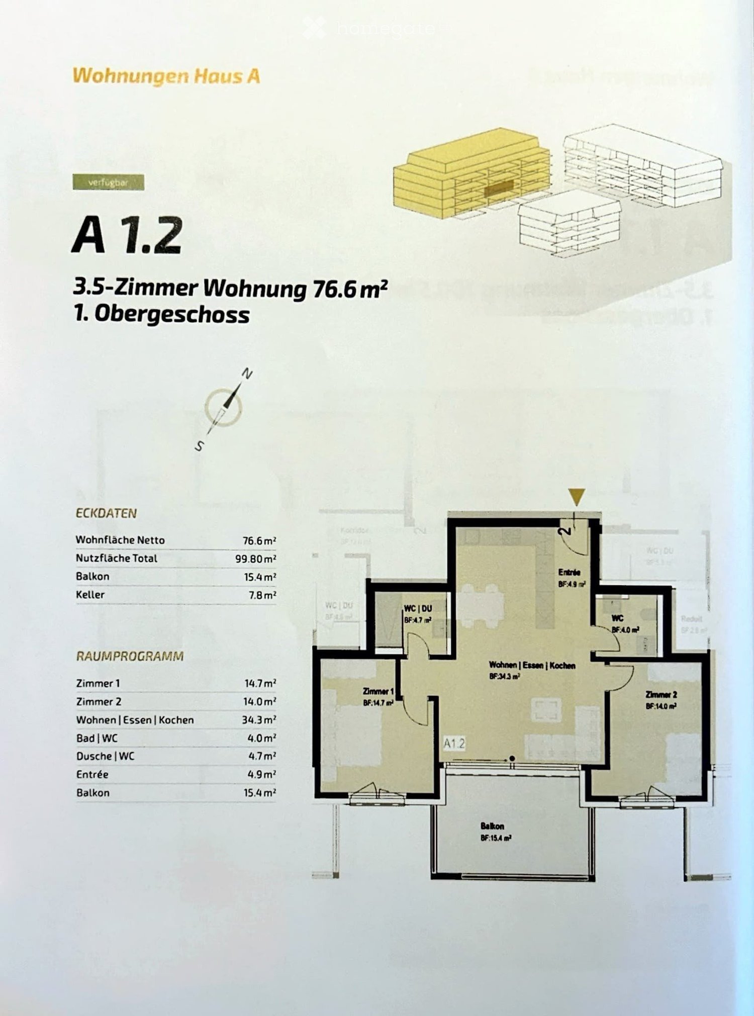 Appartamento di 3 ½ locali