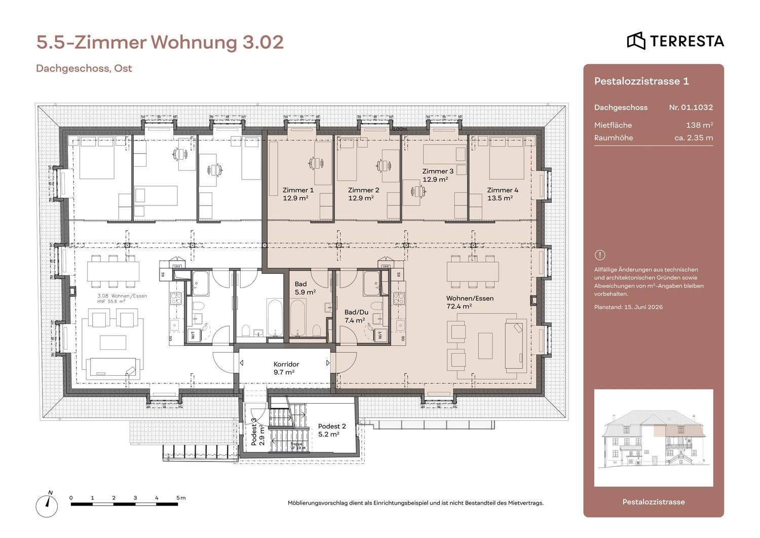 5 ½ rooms apartment