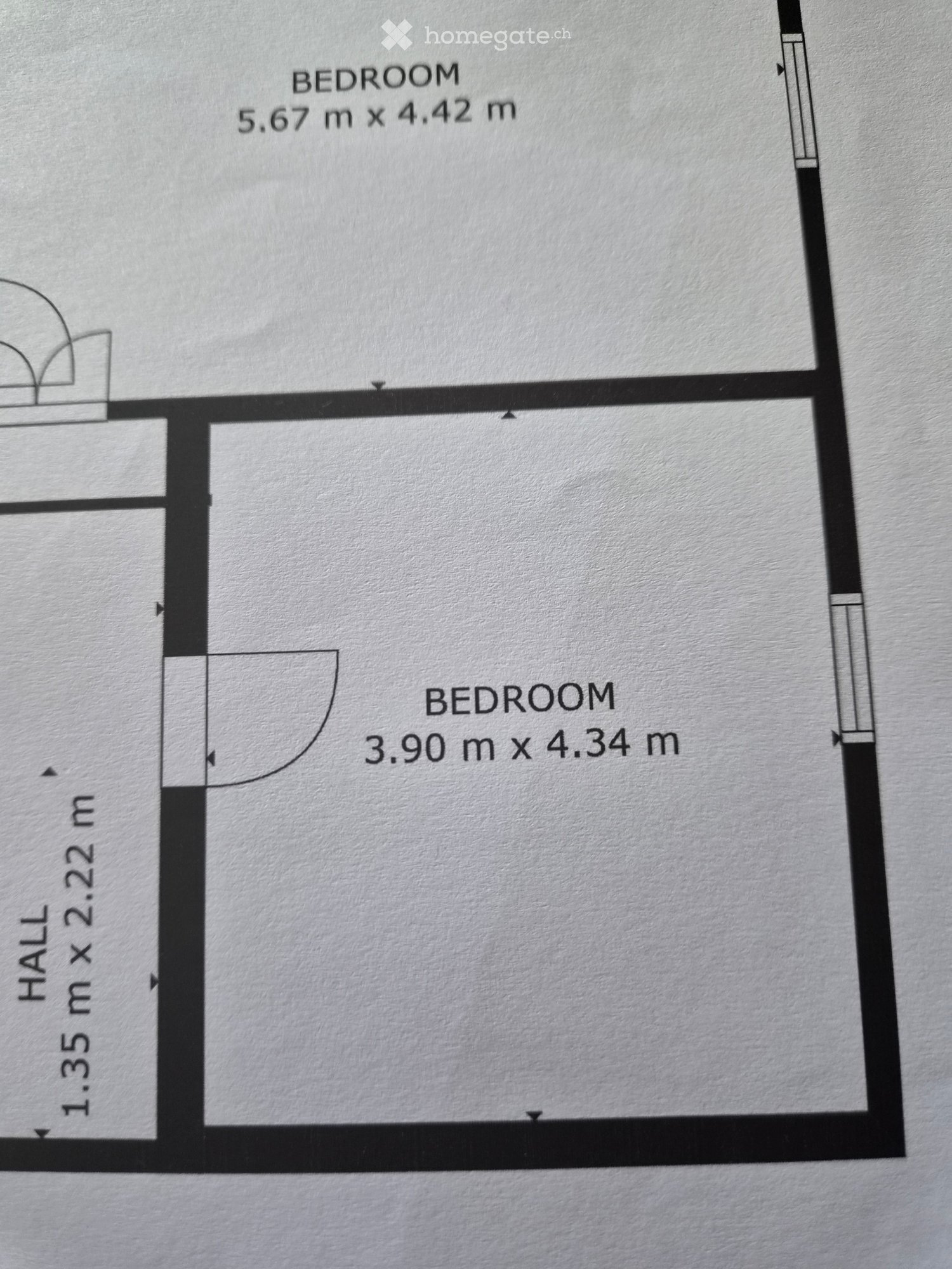 1 stanza camera singola