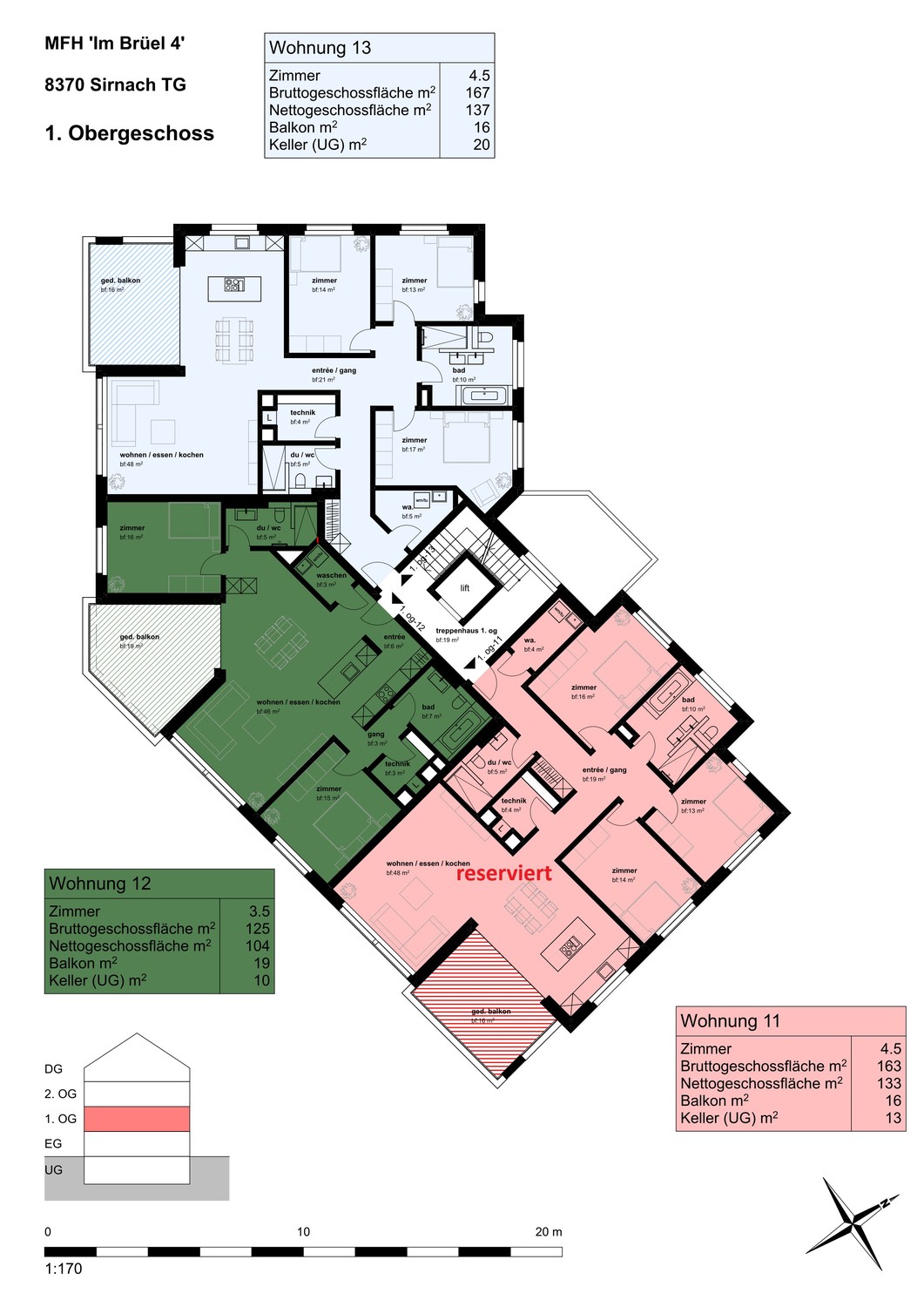 Appartamento di 2 ½ locali