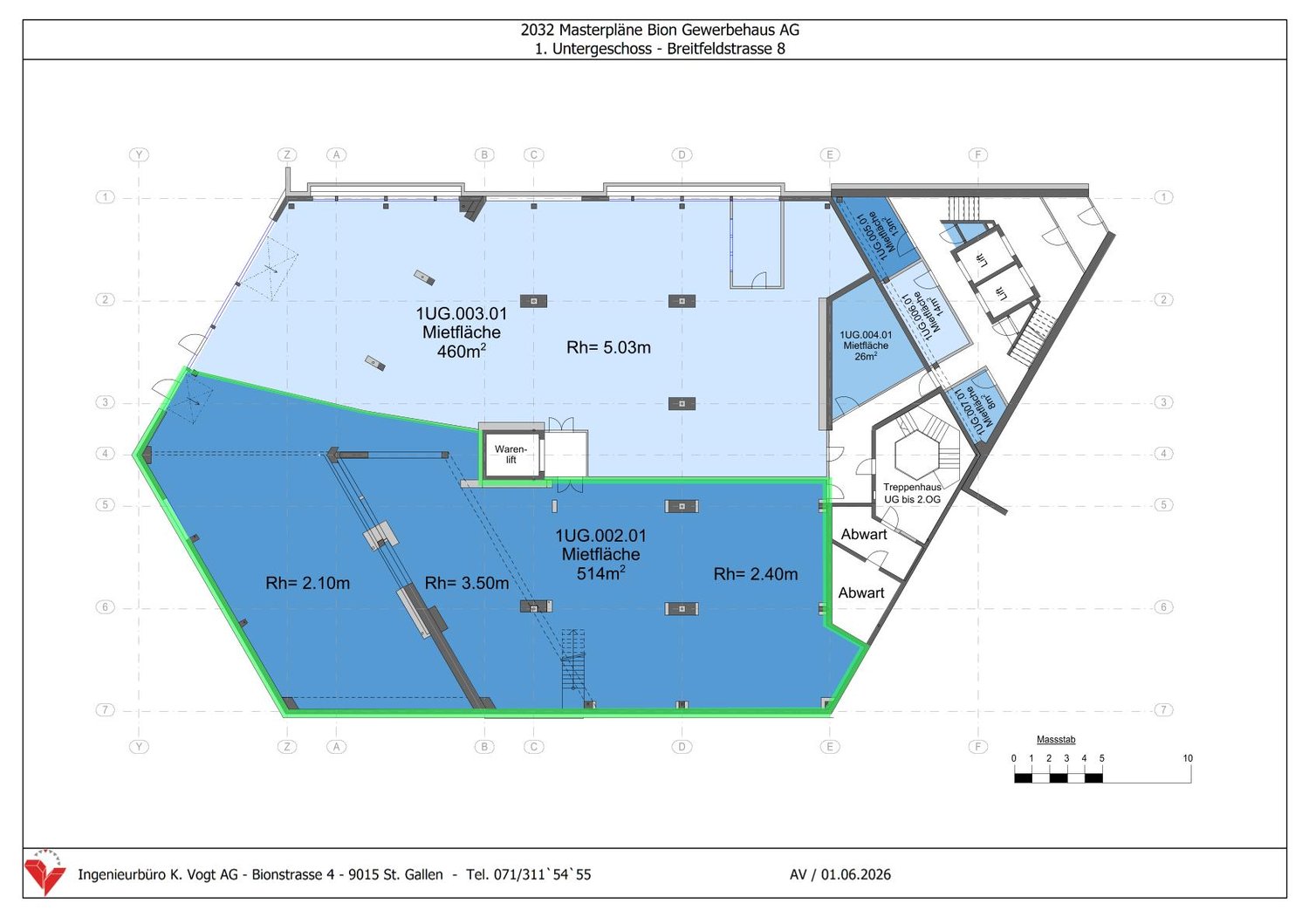 514m² storage room