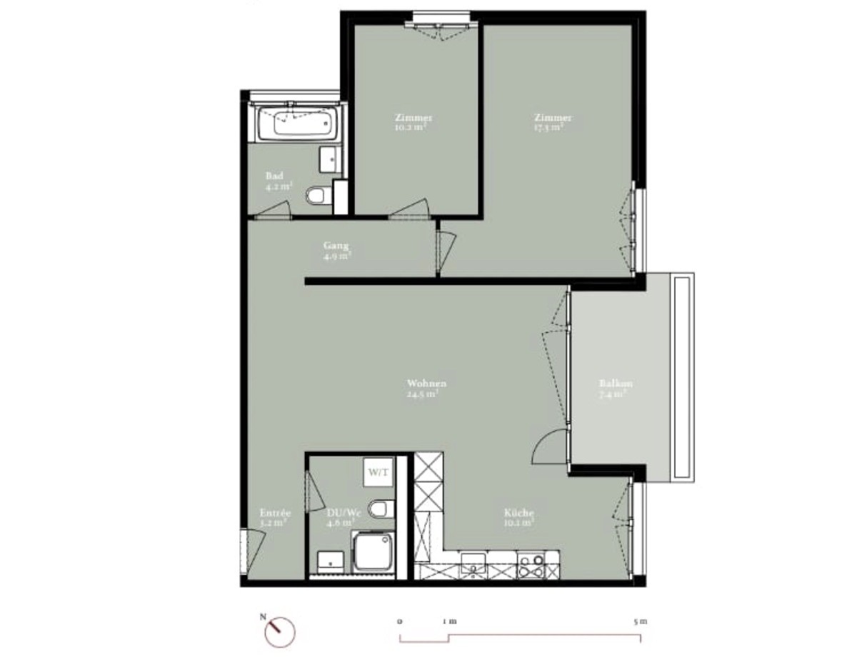 Appartement de 3 ½ pièces