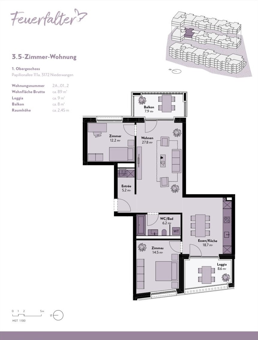 3 ½ rooms apartment