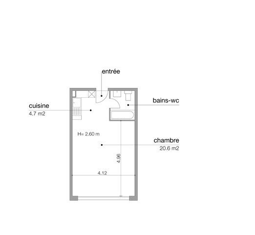 2 Zimmer möblierte Wohnung