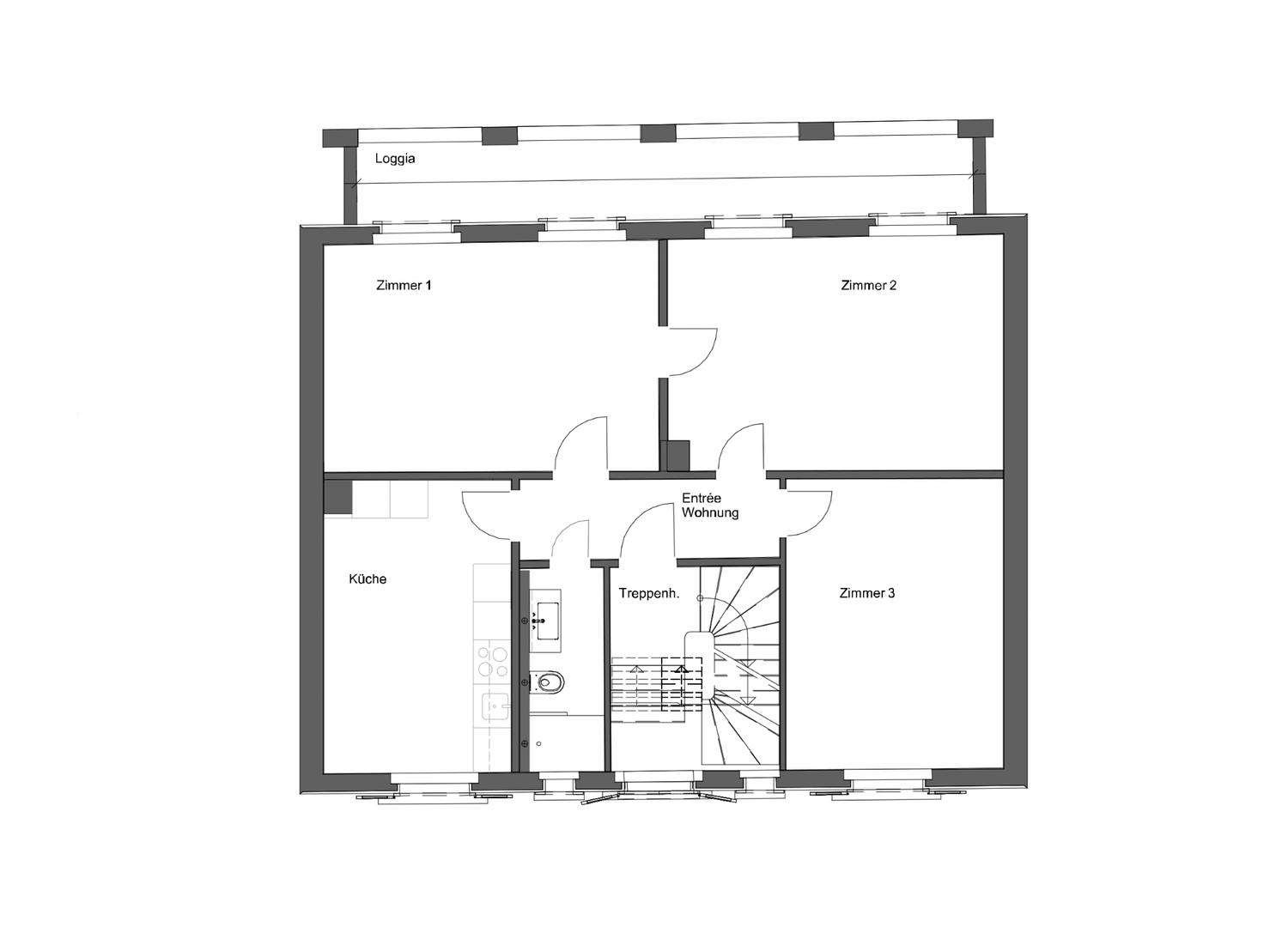 Appartamento di 3 ½ locali