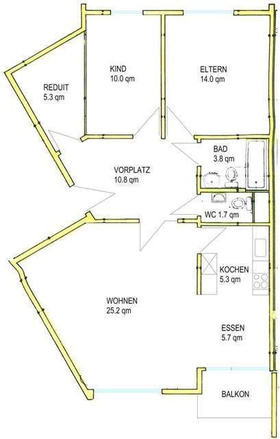 Appartamento di 3 ½ locali