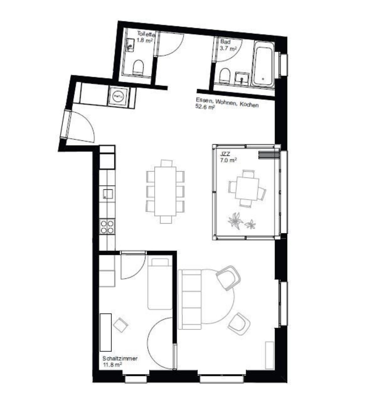 Appartement de 2 ½ pièces