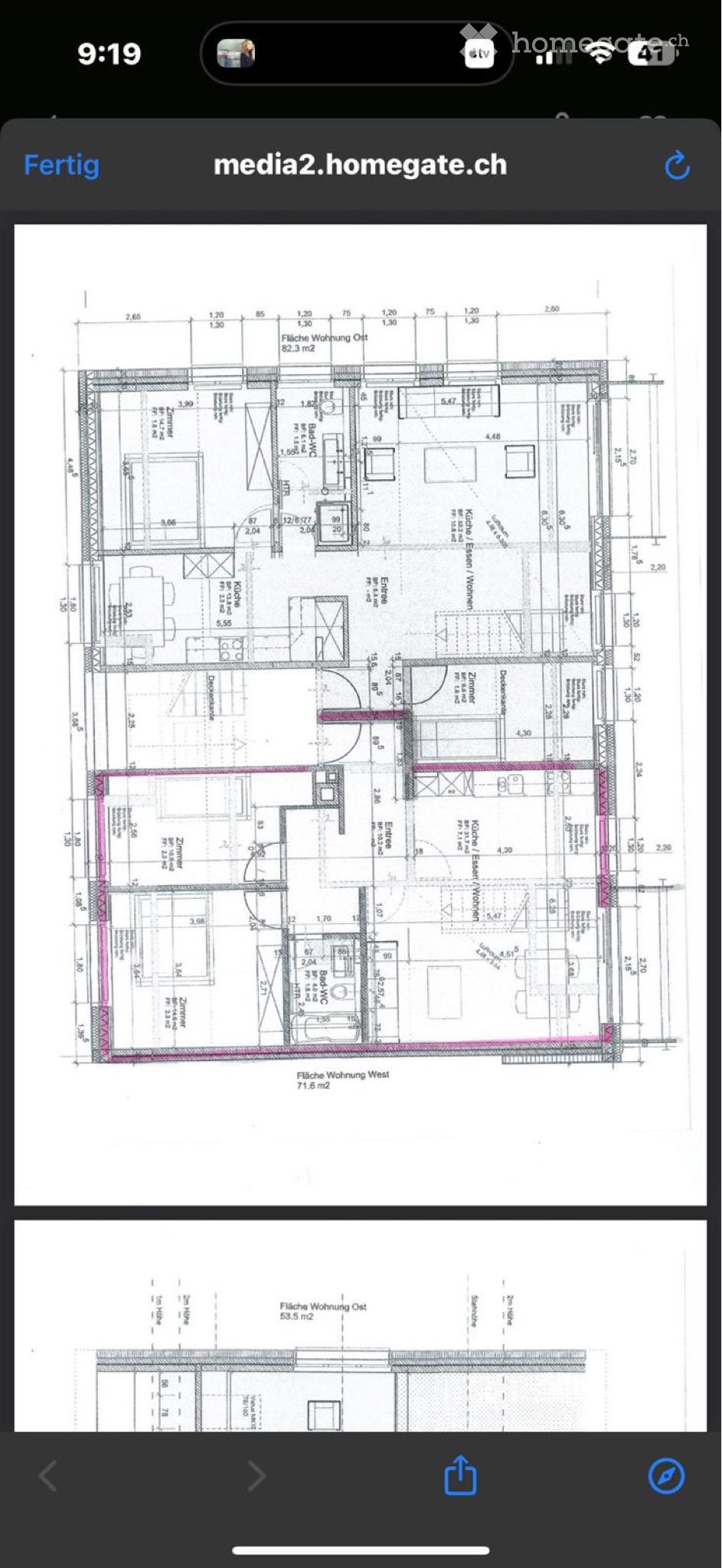 Appartement de 3 pièces