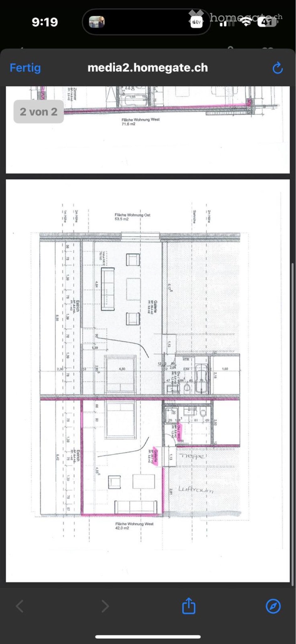 Appartement de 3 pièces