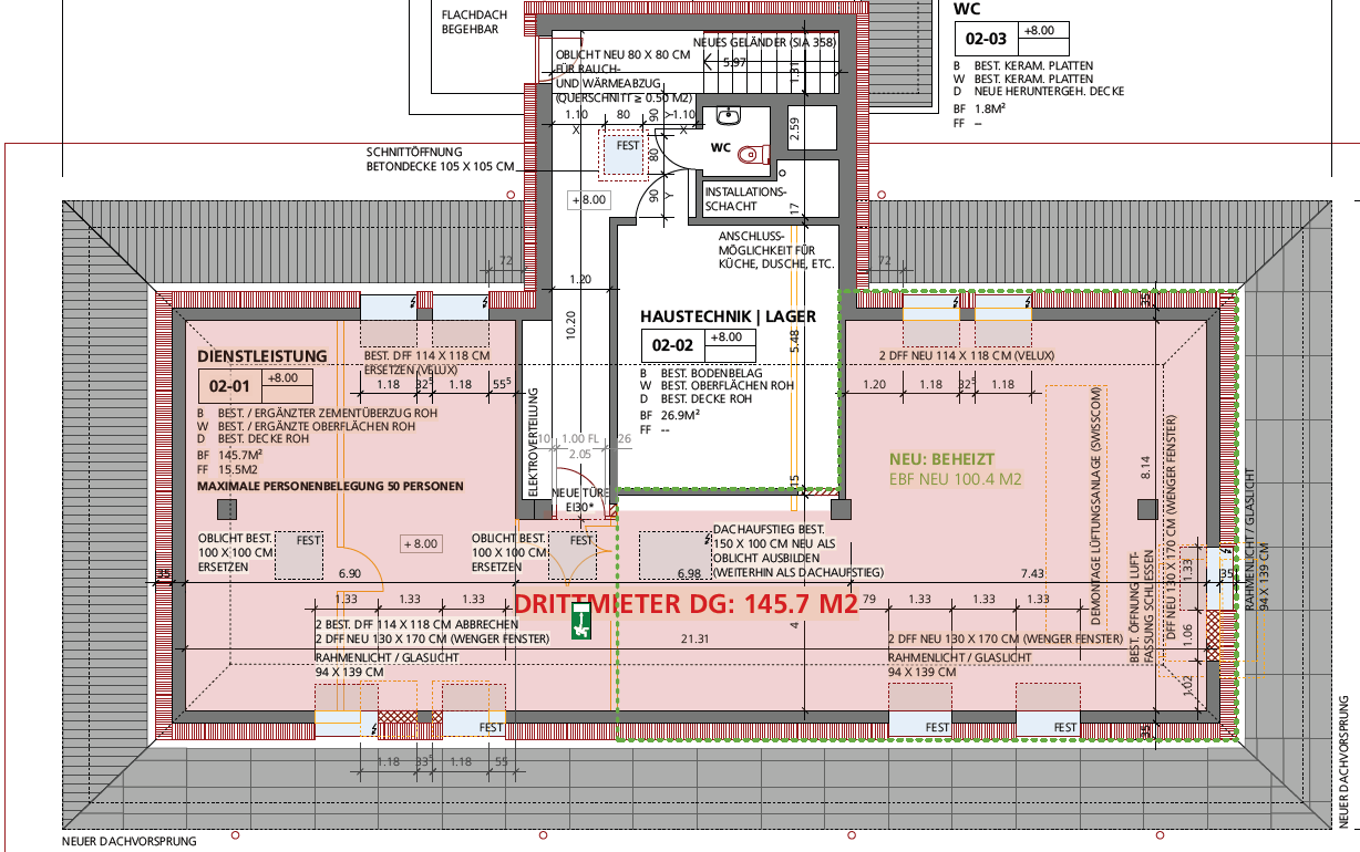 145m² office