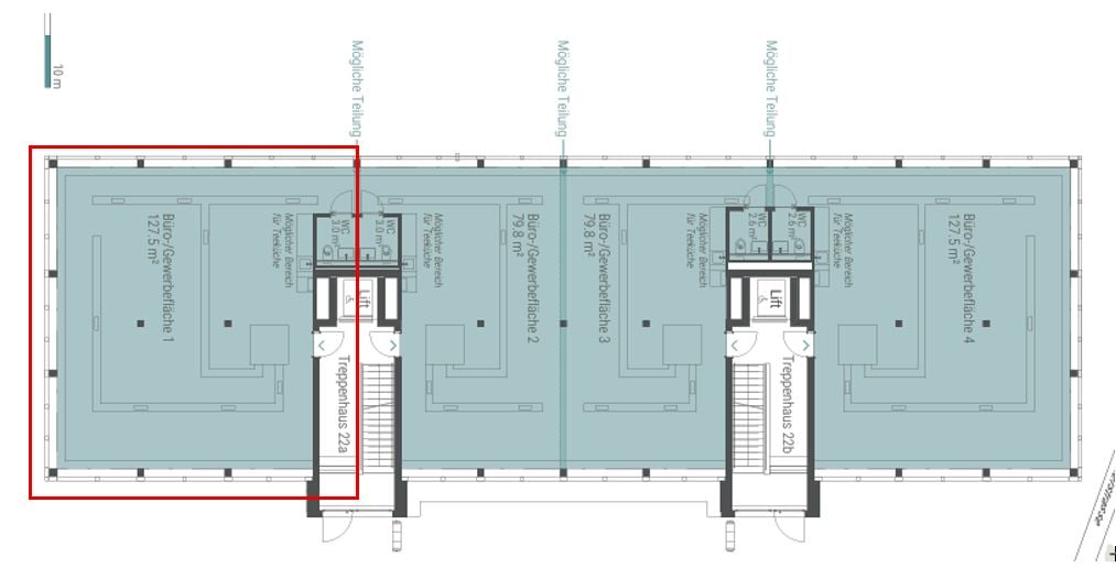 130m² commerciale