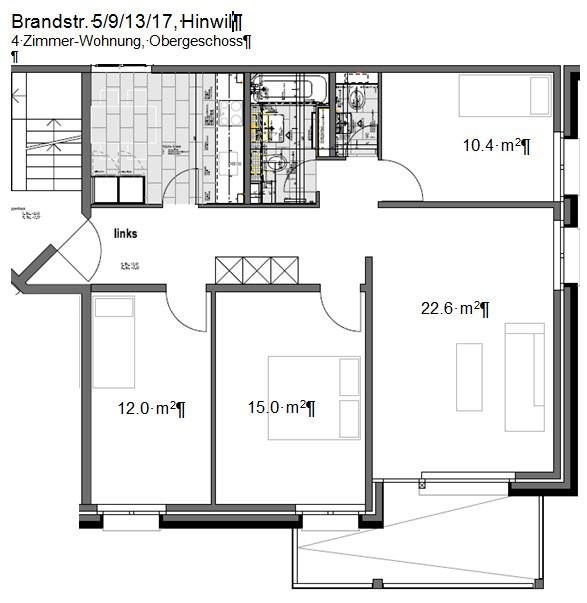 4 rooms apartment