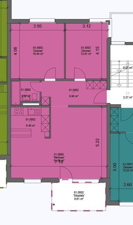 Appartamento di 3 ½ locali