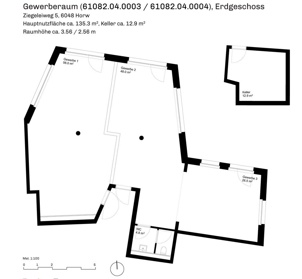 135m² commercial