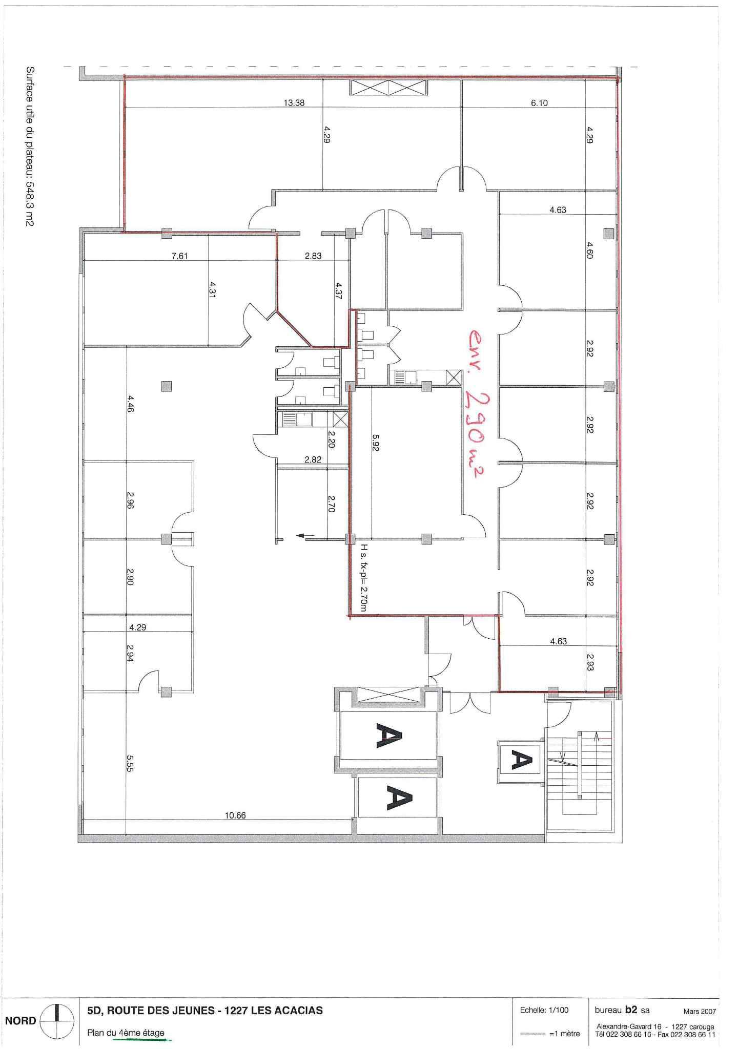 290m² office