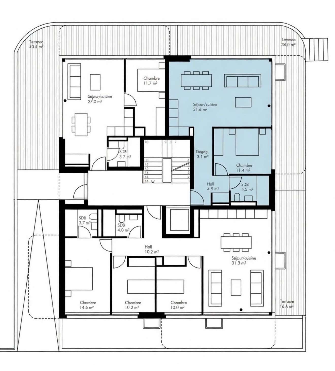 2 ½ rooms apartment