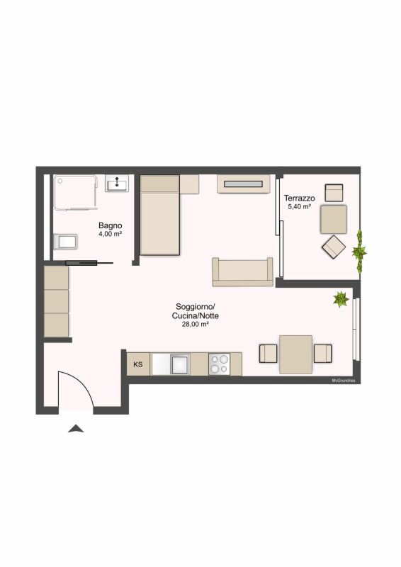 Appartement de 1 ½ pièces meublé - disponible à partir du 1er novembre 2026 

Idéal comme première location - Appartement moderne et accueillant de 1,5 pièces, composé ainsi : 

  * Entrée avec armoire murale   
  cuisine entièrement meublée ouverte sur la zone jour / nuit 
  * zone jour / nuit 
  *