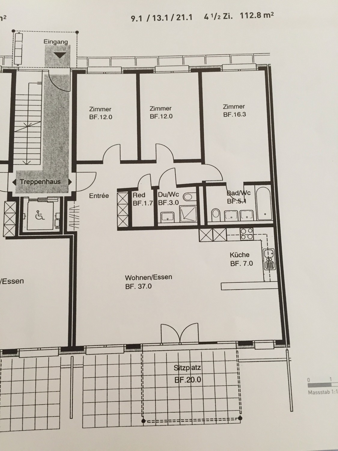 Appartamento di 4 ½ locali