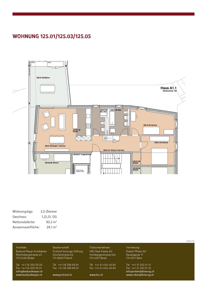 Appartamento di 3 ½ locali