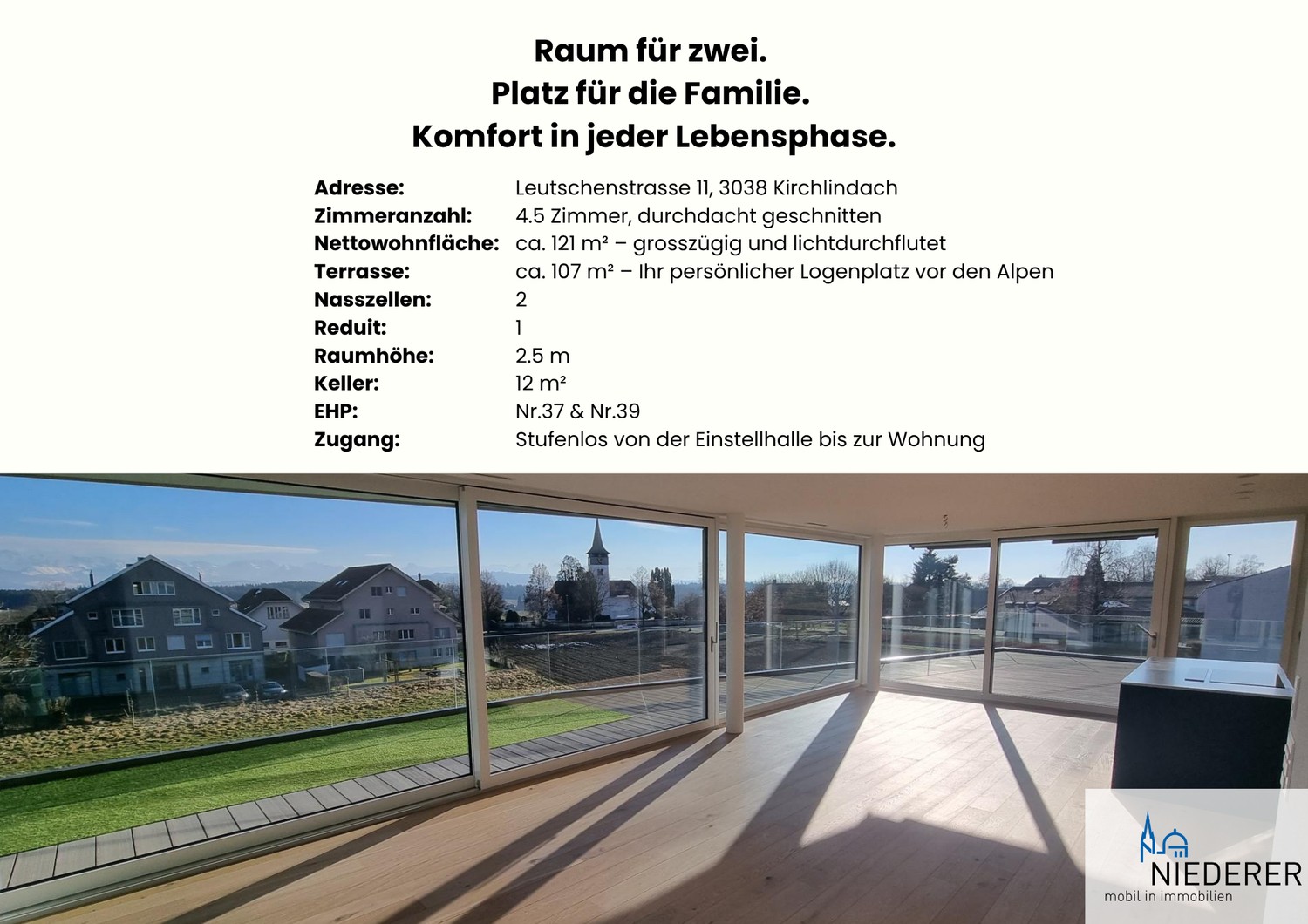 4 ½ rooms attic flat