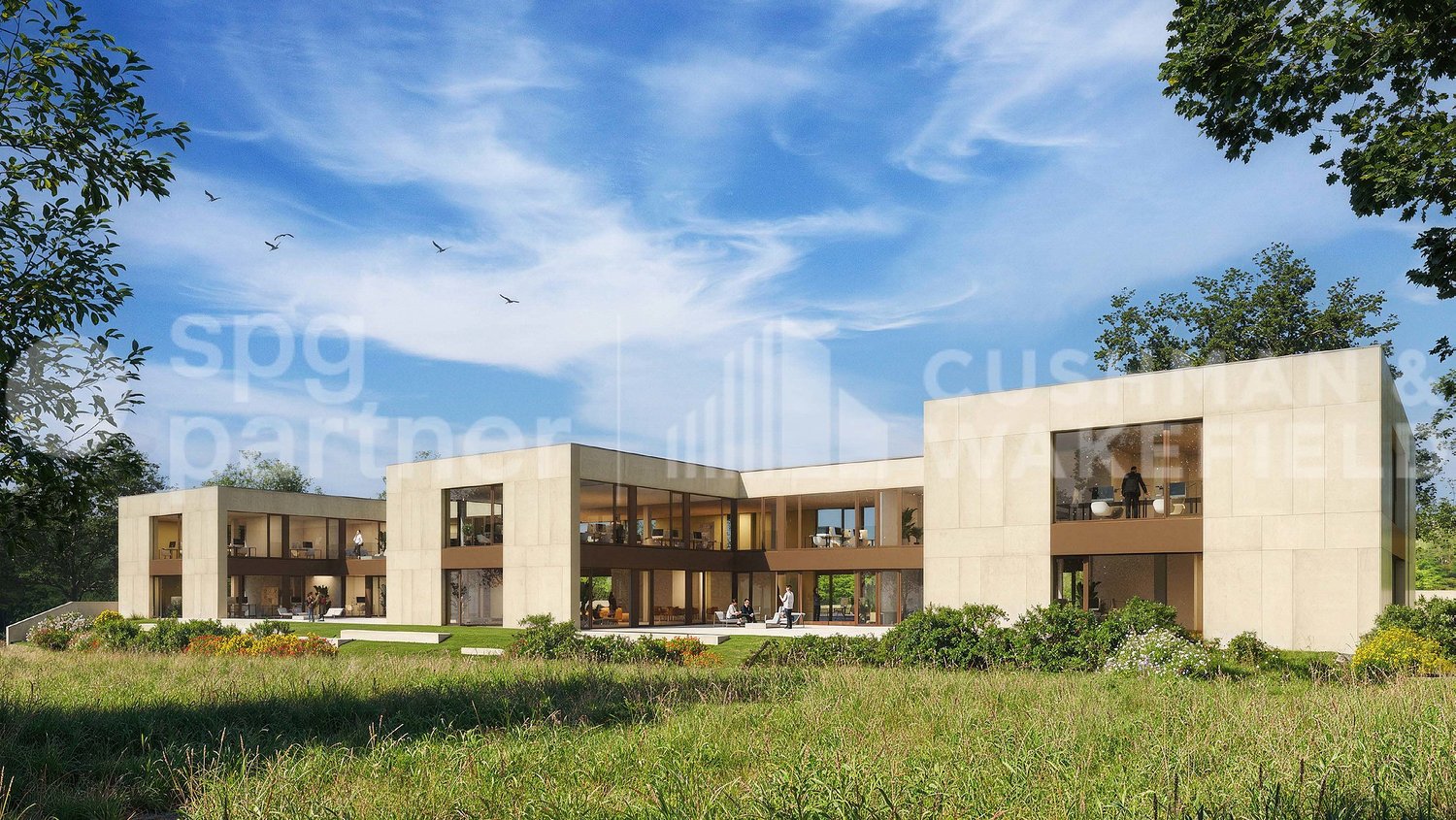 350m² office