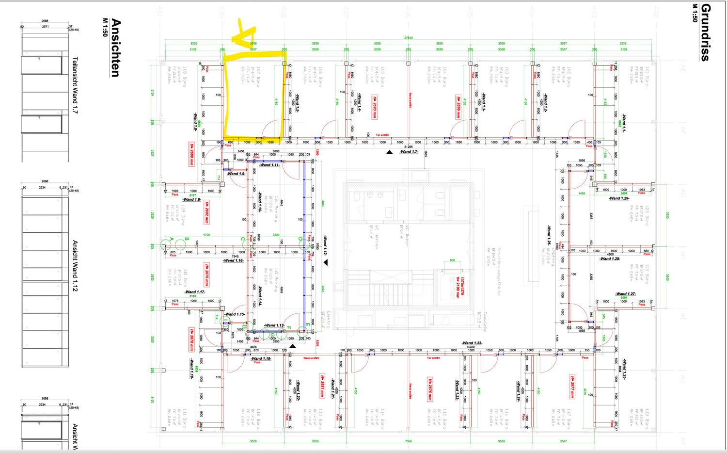 14-14m² office
